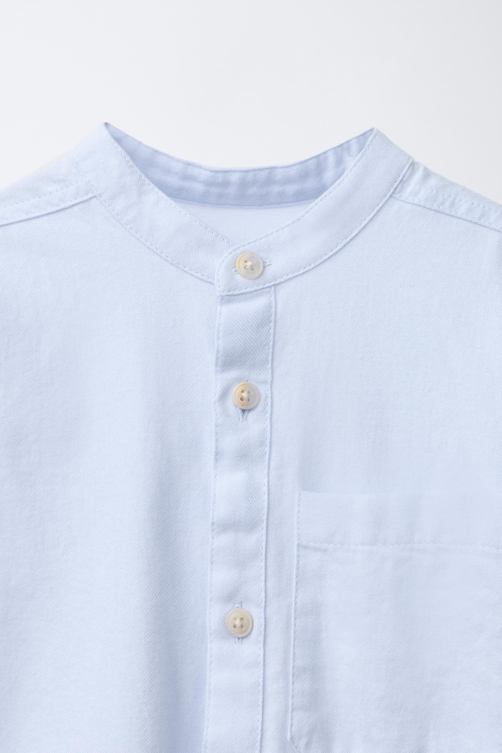 CHEMISE À COL MAO SOFT TOUCH